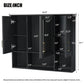 Modern Wall Mounted Medicine Cabinet with Adjustable Shelves and Soft Close Doors