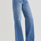 Risen - Tummy Control High Rise Wide Leg Jeans