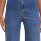 Anniewear - High Rise Wide Leg Cropped Denim Jean
