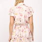 Fate - Floral Belted Mini Dress