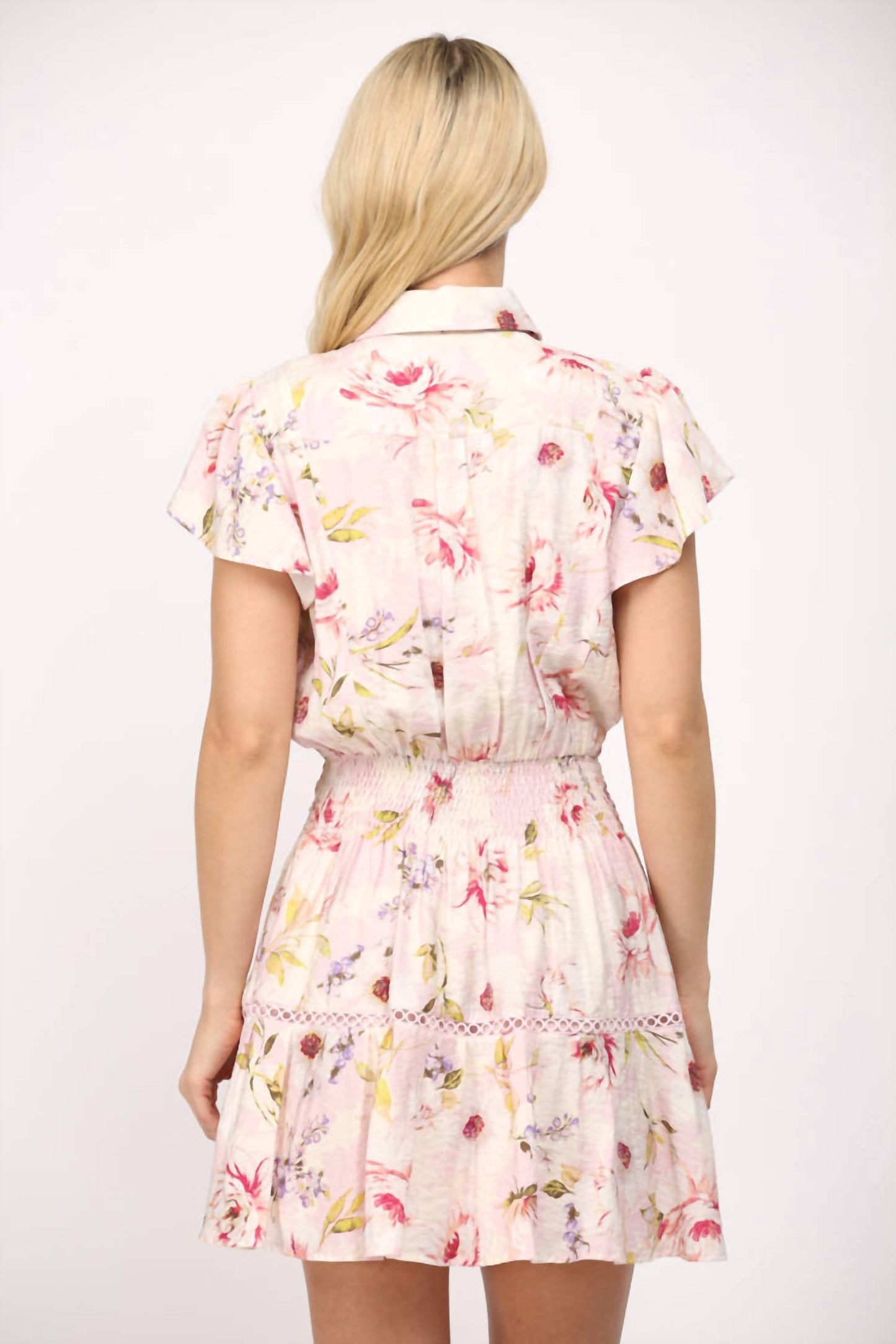 Fate - Floral Belted Mini Dress