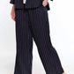 A La Carte - Striped Pull On Pant