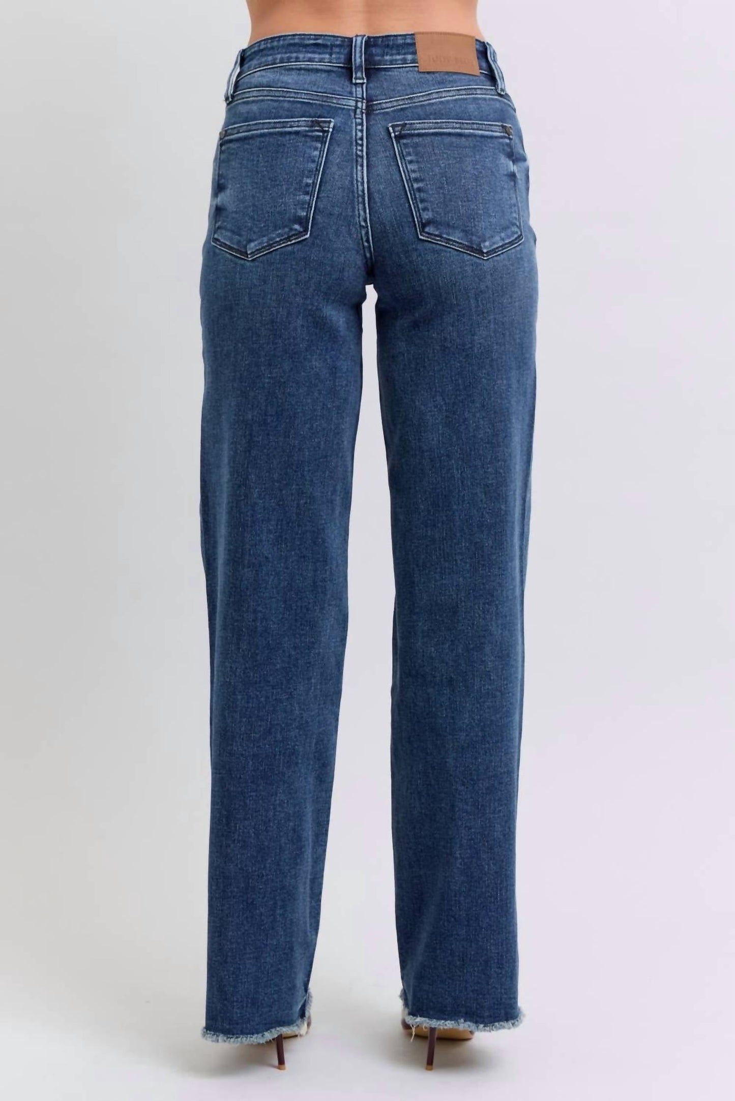 Judy Blue - Mid Rise Wide Leg Jeans