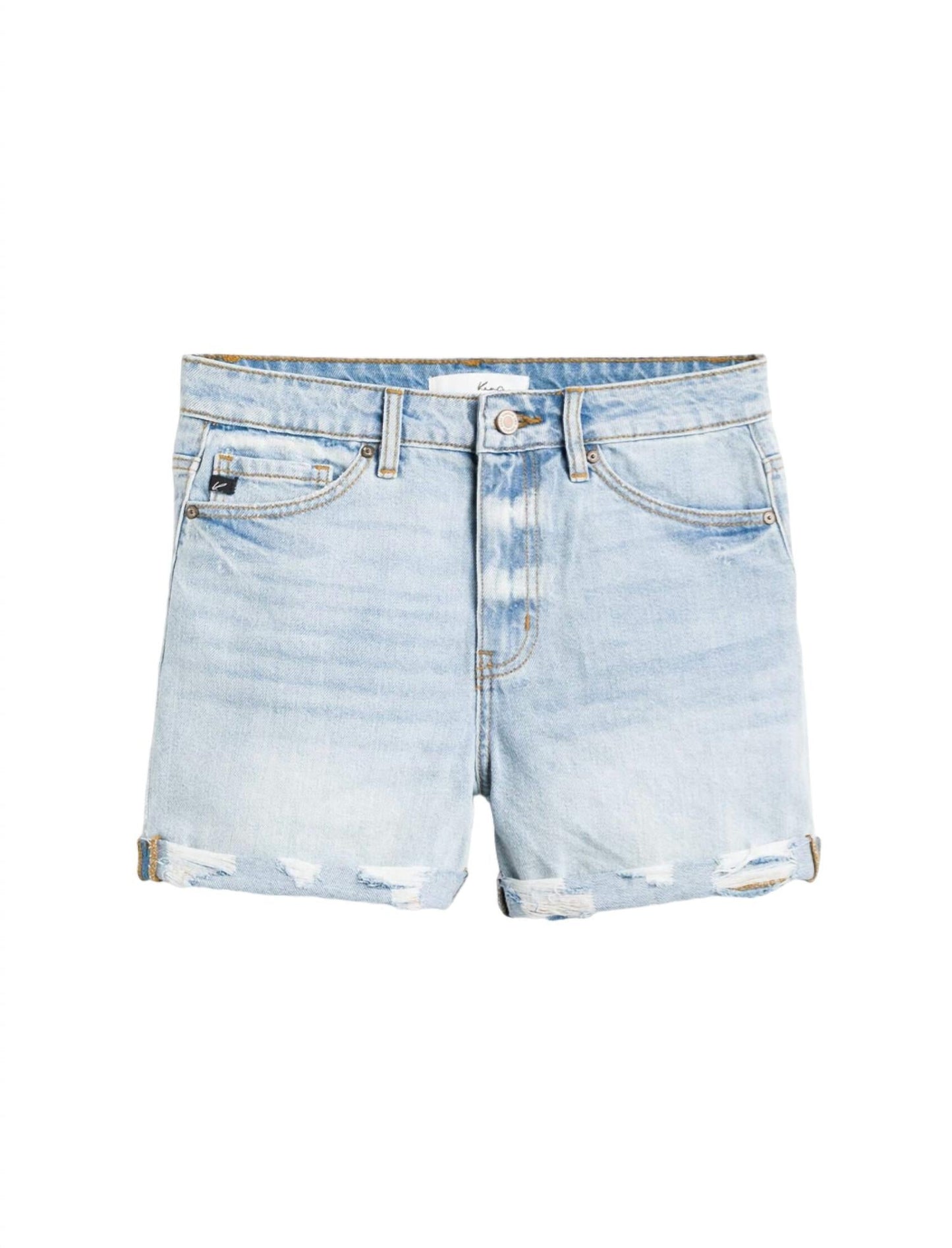Kancan - Women's Cuffed Hem Mom Short