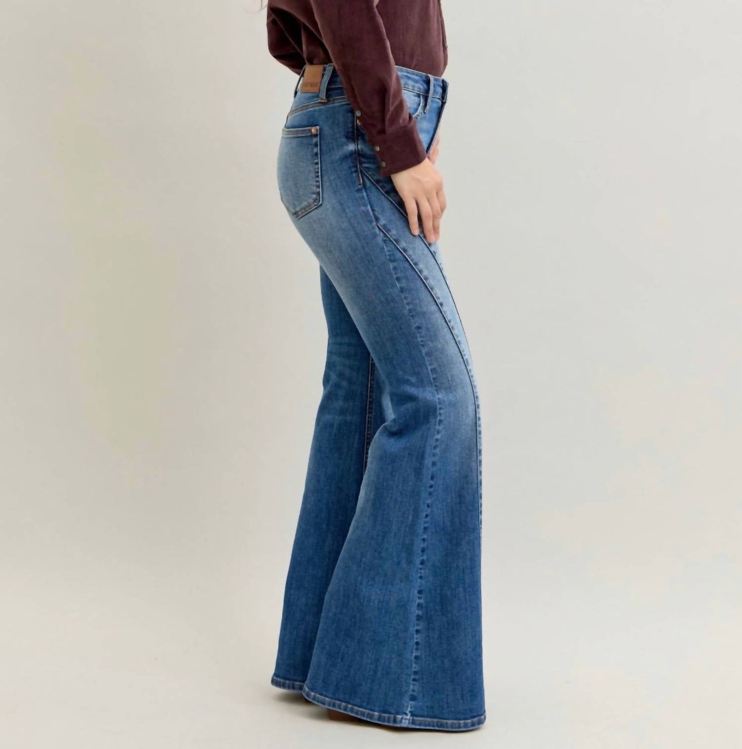 Judy Blue - Jaqueline Double Angular Seam Flare Jeans