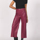 Another Love - Sparkle Wide Leg Leather Pants