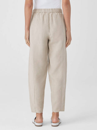 Eileen Fisher - Calça lanterna plissada de linho no tornozelo