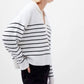 French Connection - Vhari Collar Stripe Jumper