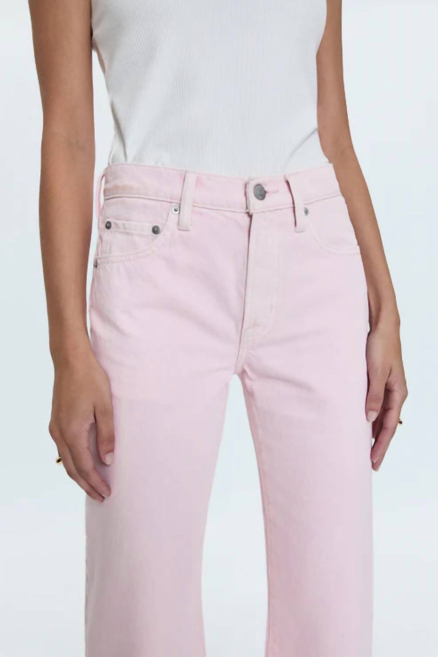 Pistola - Lexi Rise Bowed Straight Jeans