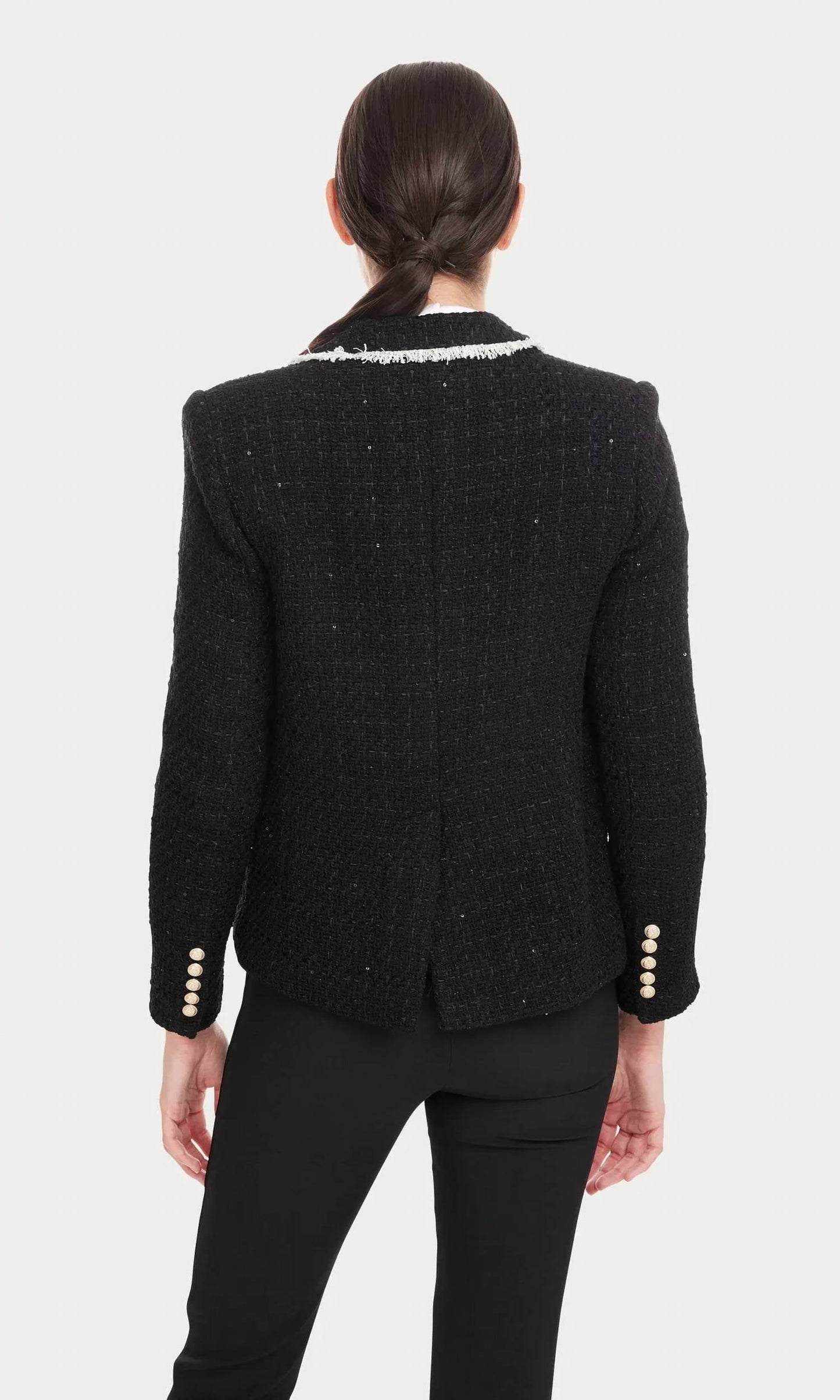 Generation Love - Lila Contrast Tweed Blazer