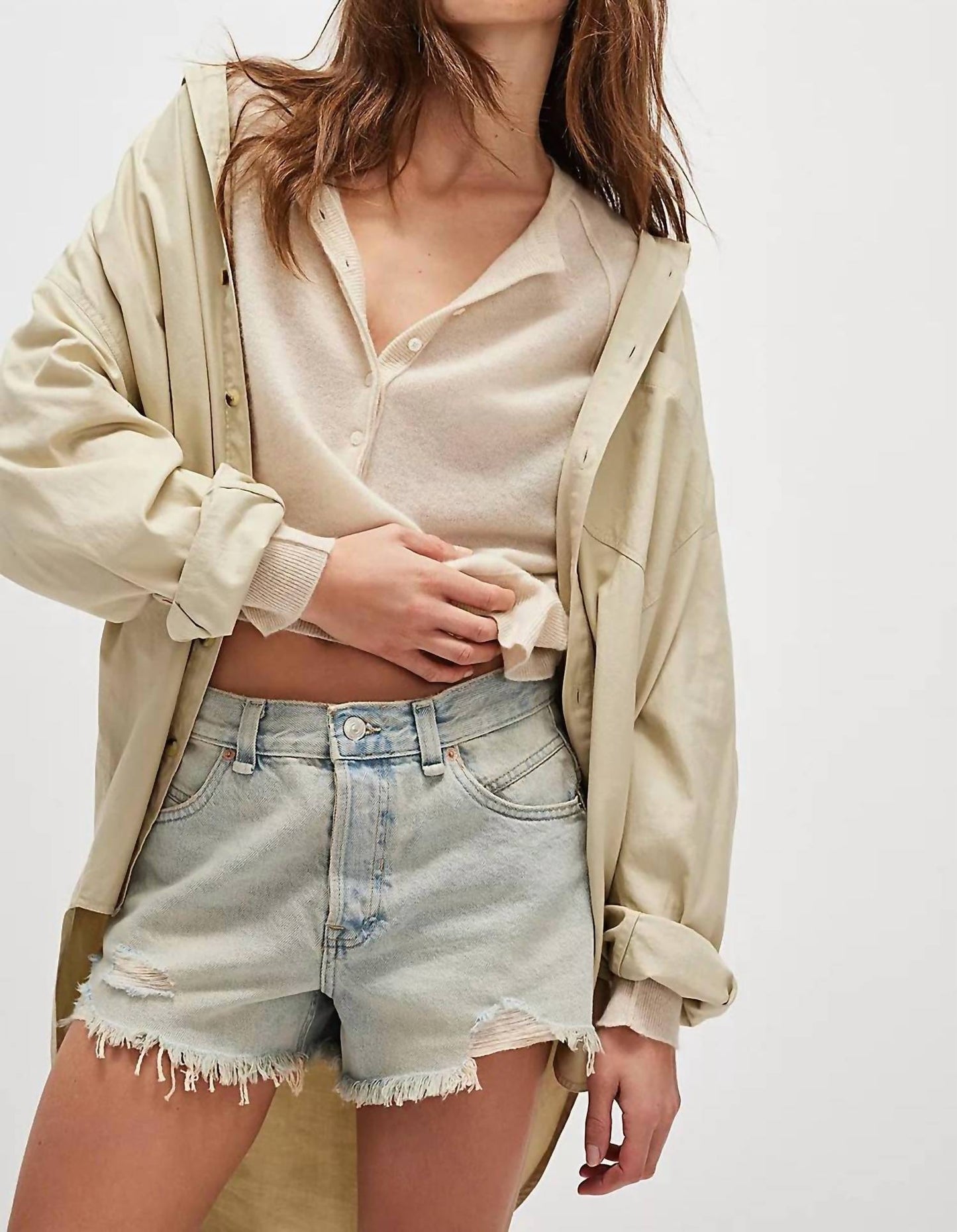 Free People - Now or Never Denim Shorts