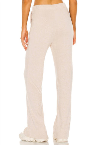 Lblc The Label - Calça Erin com Perna Larga e Canelada Aconchegante