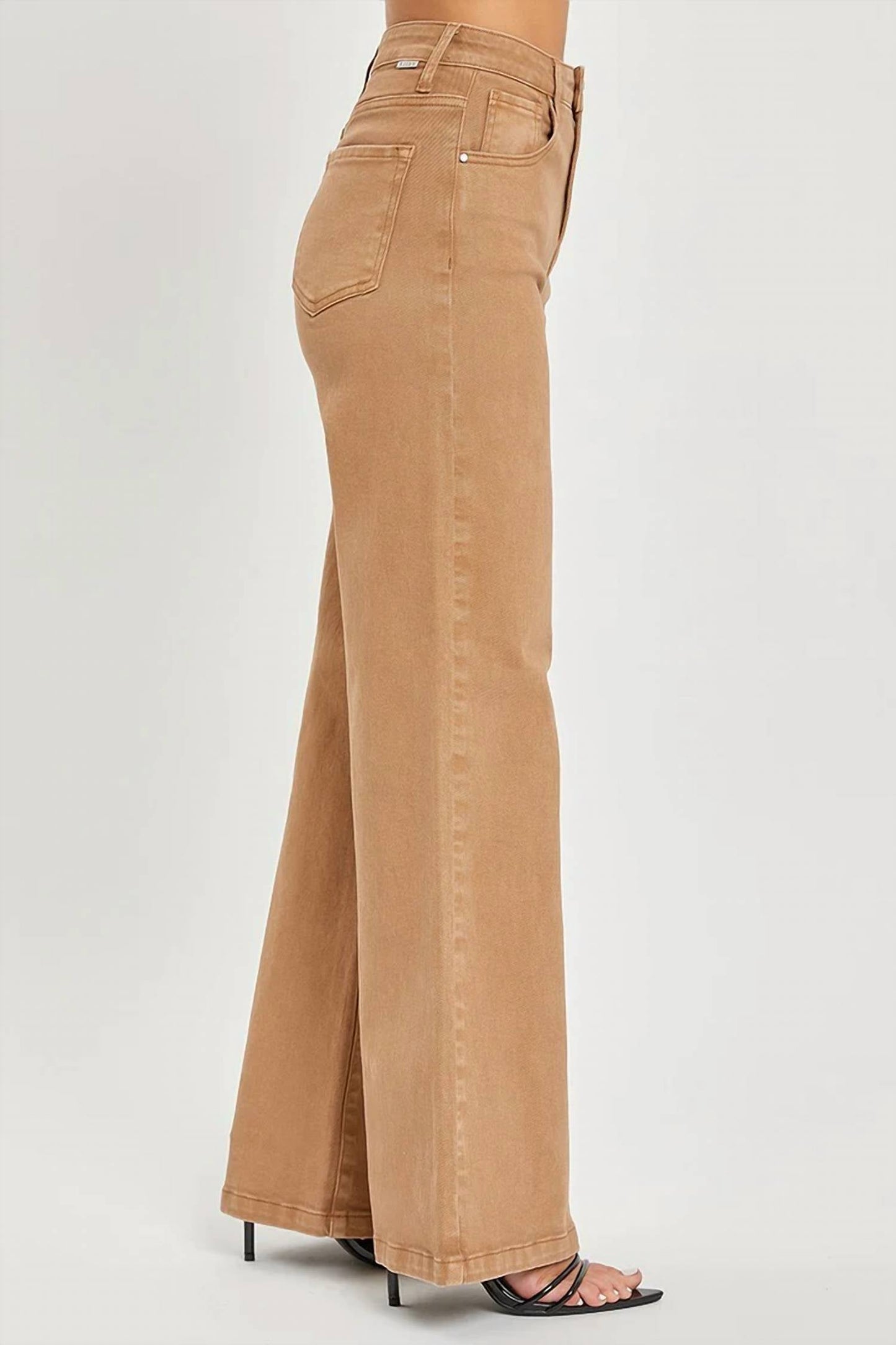 Risen - High Rise Tummy Control Wide Leg Jeans