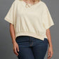 Trendsi - Umgee Full Size Lightweight Cropped Sweatshirt Plus Size