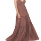 Sorella Vita - Long Boho Bridesmaid Dress with Simple Straps