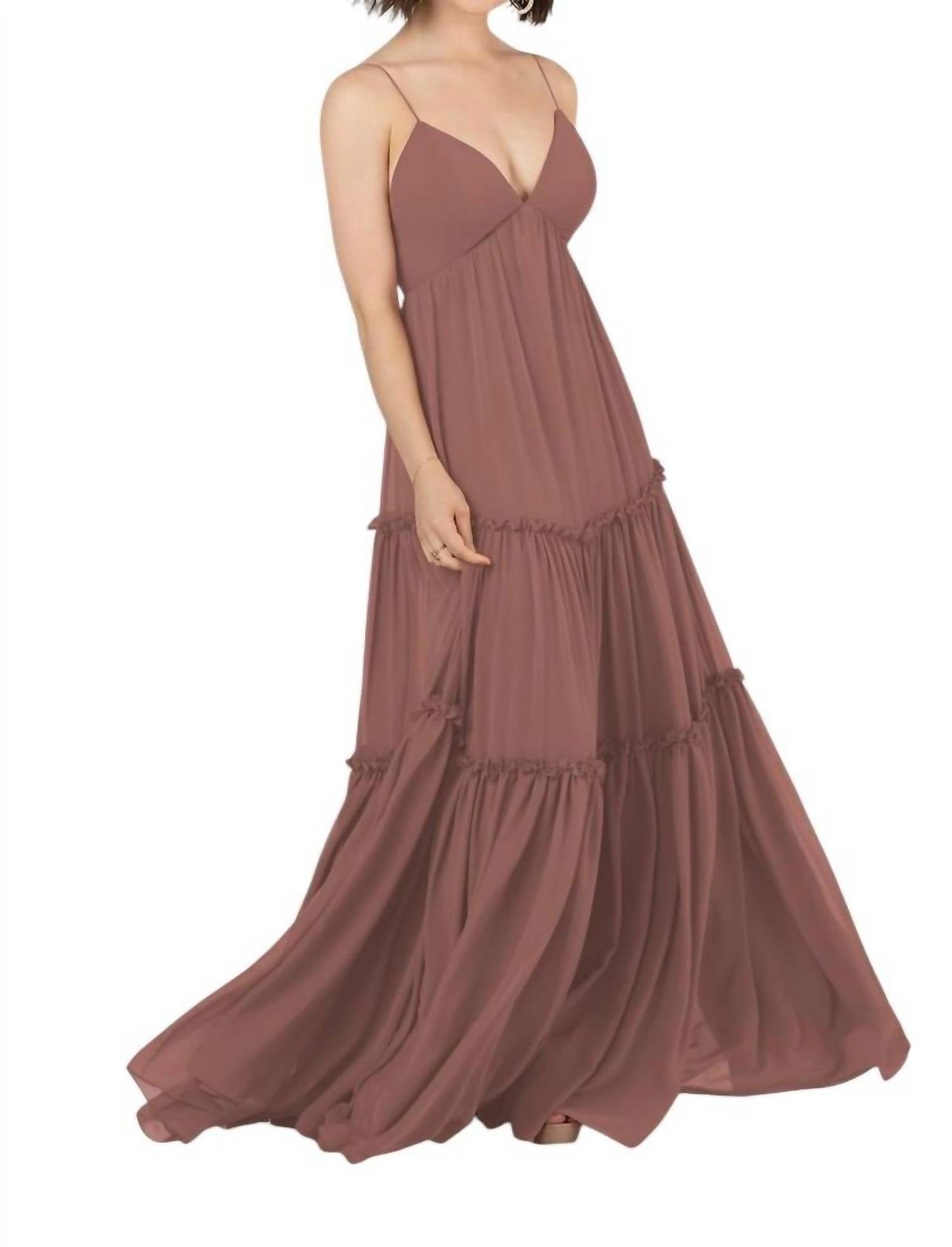 Sorella Vita - Long Boho Bridesmaid Dress with Simple Straps