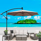 10 ft Outdoor Solar Powered LED Patio Umbrella