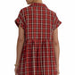 Entro - Plaid Button Down Mini Dress