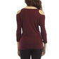 French Kyss - Leah Open Shoulder Top