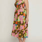 Entro - Floral Smocked Midi Dress