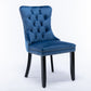 Nikki Collection Modern Tufted Velvet Upholstered Dining Chair Set of 2