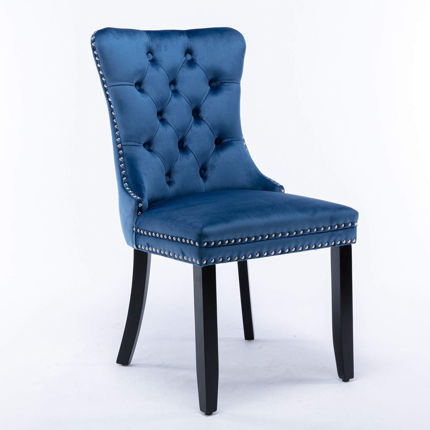 Nikki Collection Modern Tufted Velvet Upholstered Dining Chair Set of 2