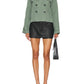Steve Madden - Sirus Cropped Double-Breasted Trench Jacket