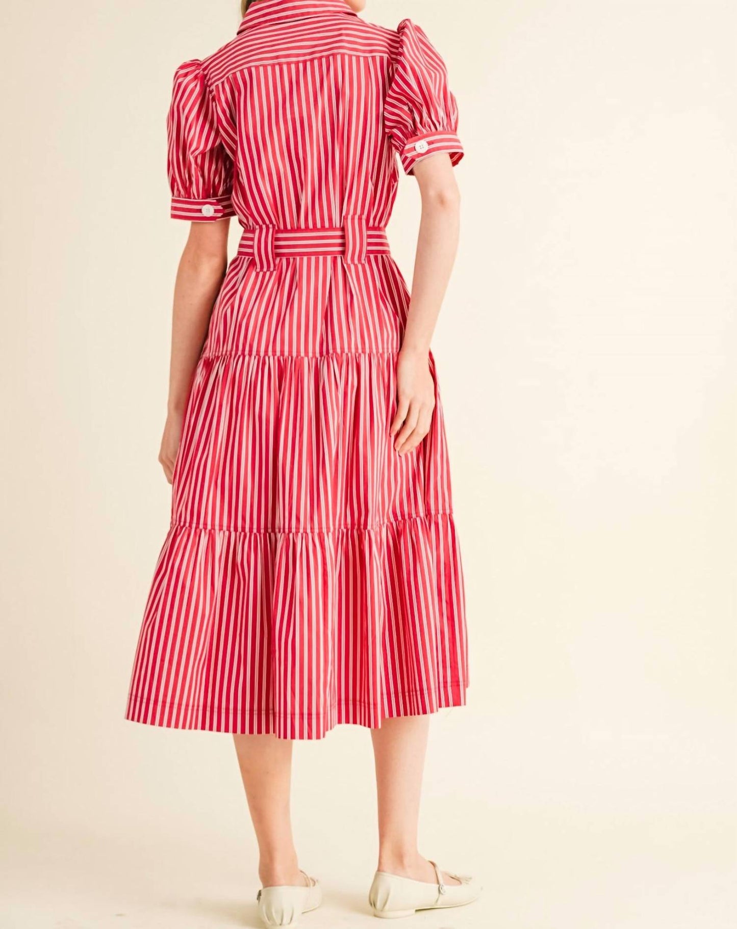 &Merci - Cora Stripe Shirt Dress