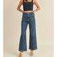 Just Black Denim - High Rise Patch Pocket Wide Leg Jeans