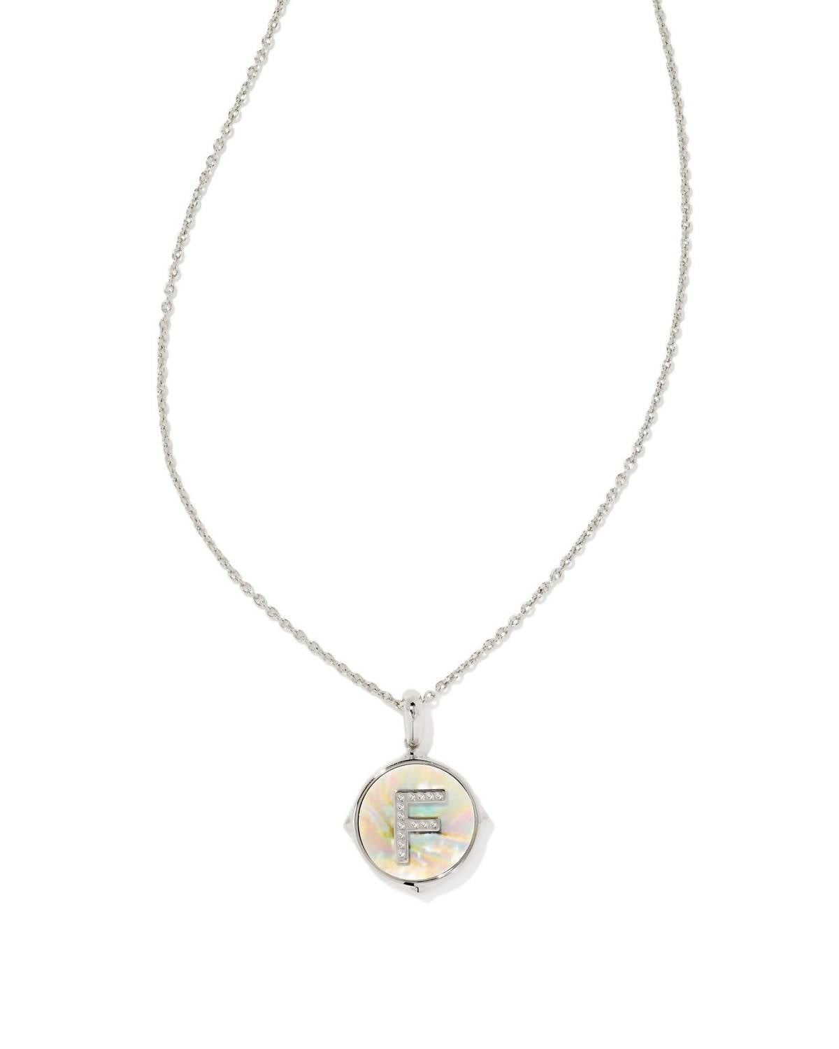 Kendra Scott - Letter F Disc Reversable Pendant Necklace