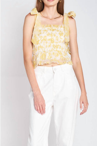 En Saison - Audrey Smocked Top