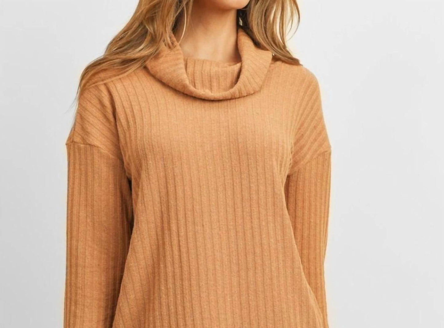 Riah Fashion - High Neck Sweater