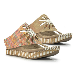 Modzori - Women's Flora Mid Wedge Reversible Sandal
