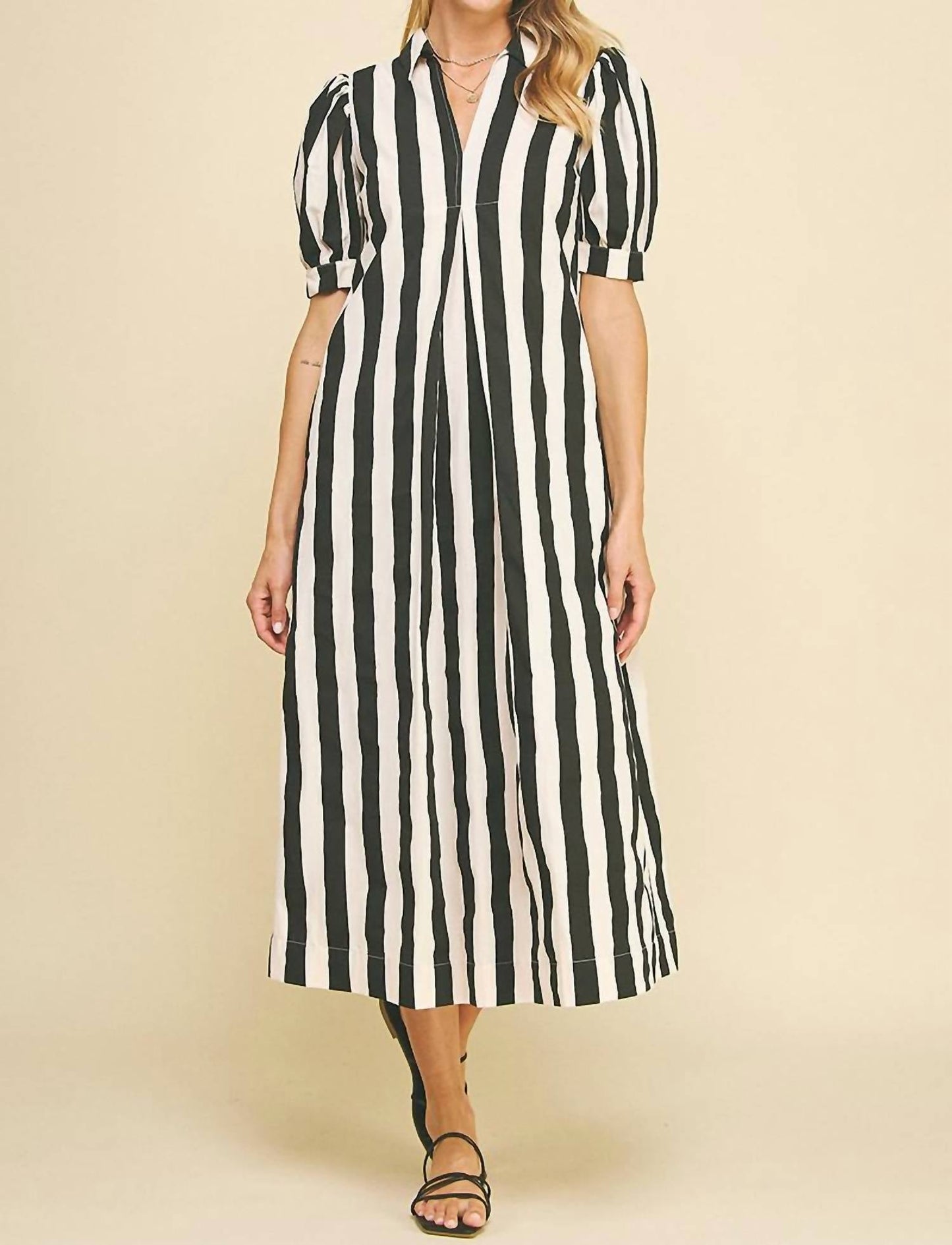 Pinch - Vertical Stripes Maxi Dress