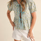 &Merci - Tie Front Top