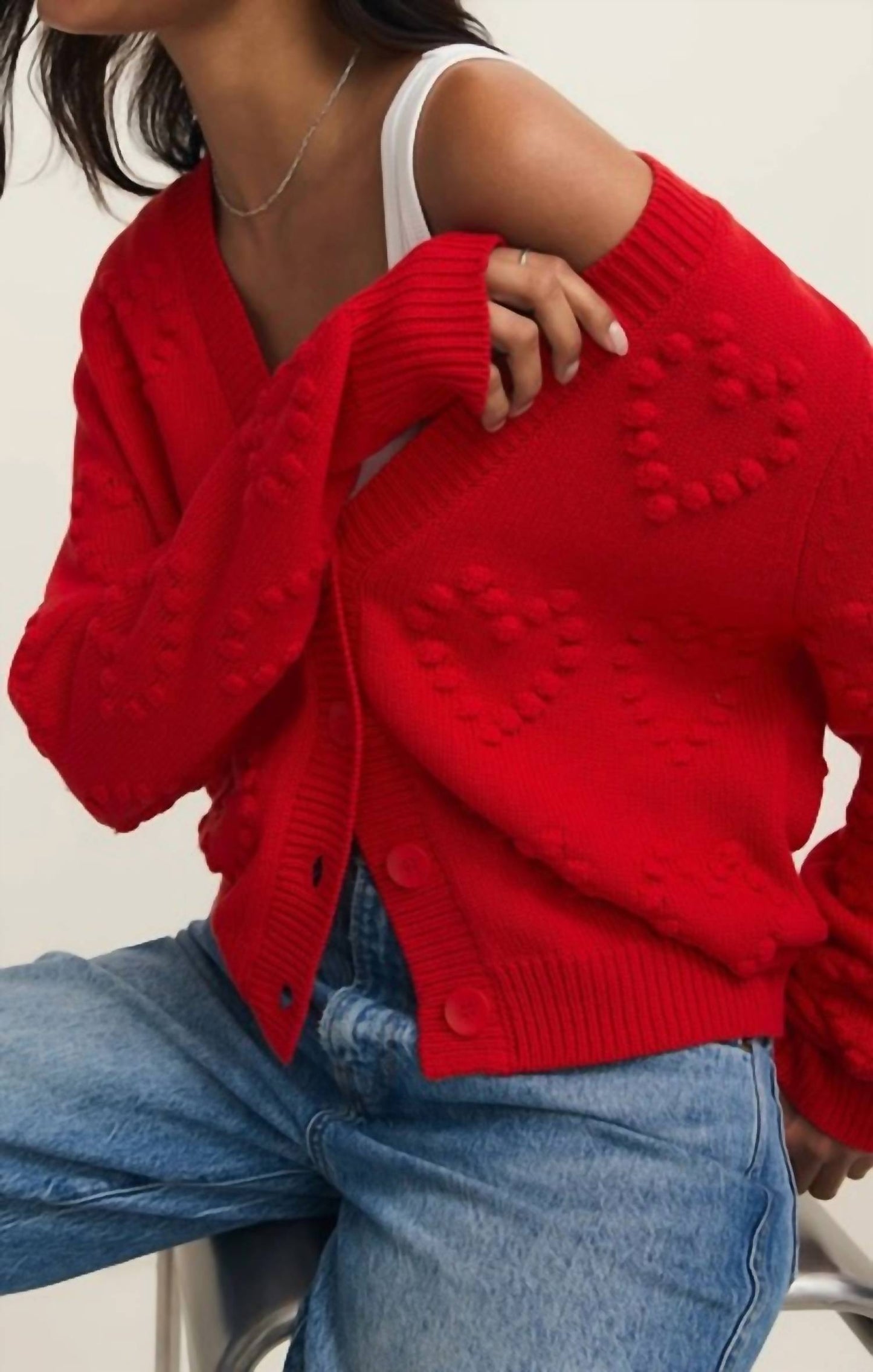 Z Supply - Hearts Embroidered Cardigan