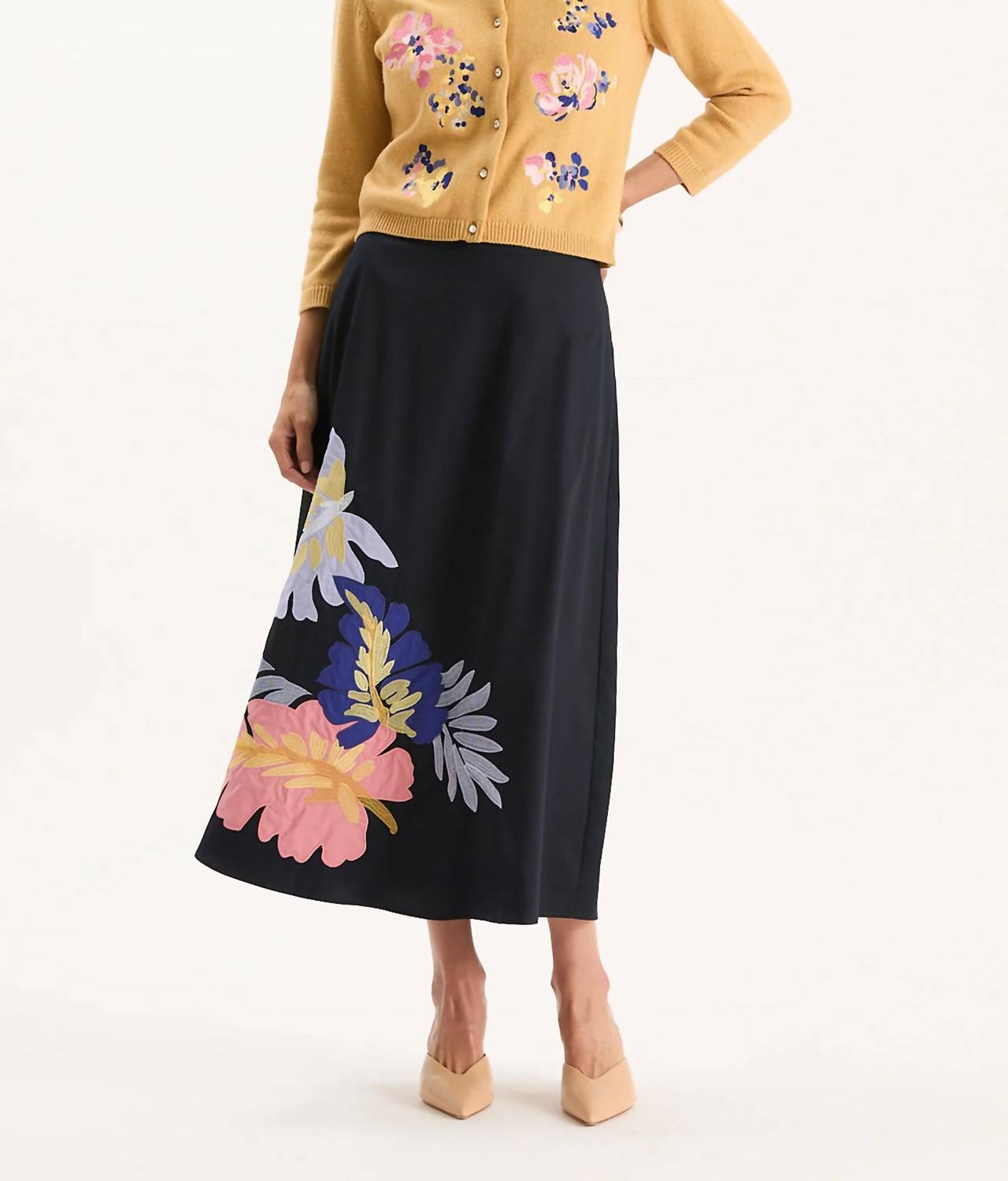 Tyler Boe - Valentina Appliqué Skirt