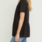Entro - Short Sleeve Peplum Top