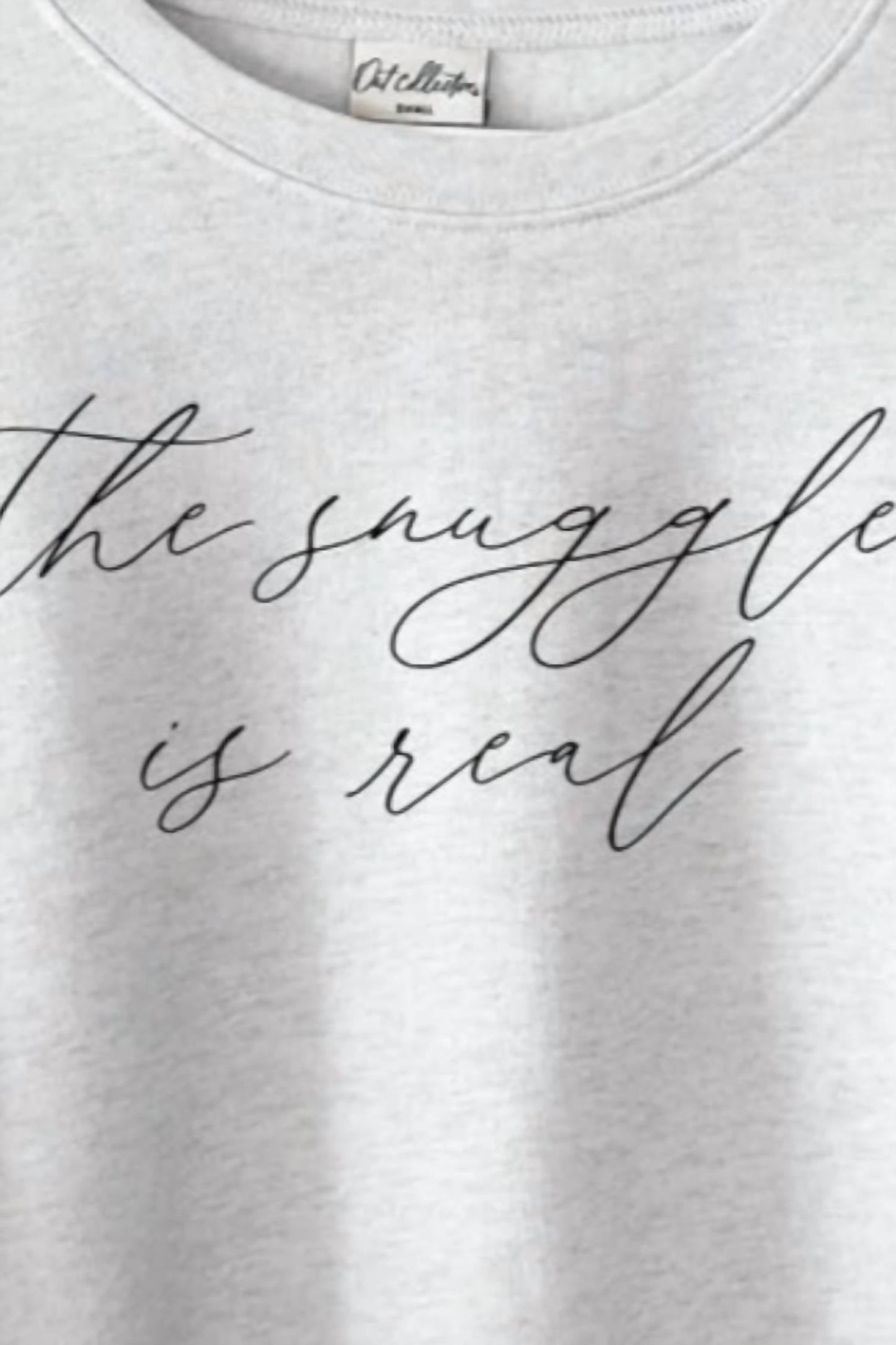 Oat Collective - Women's Snuggle Is Real Graphic Sweatshirt