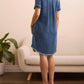 Tribal - Denim Pop Over Shirt Dress