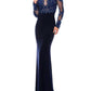 Precious Formals - Jersey Lace Hand Beaded Prom Dress