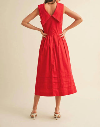 &amp;Merci - Vestido Midi American Honey com Gola Boneca
