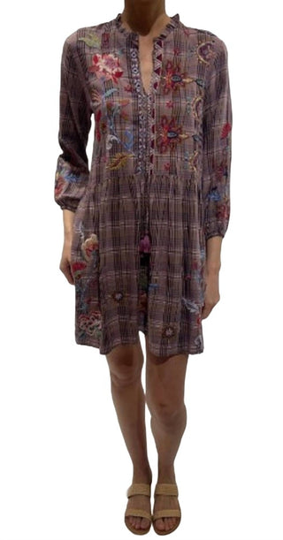 Johnny Was - Vestido de Campo Garnet