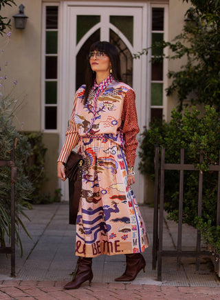 Me369 - Women's Joy Printed Midi Skirt