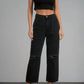 Elan - FRAY HEM DISTRESSED CROP JEANS