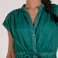 Elan - Midi Short Sleeve Tie Waist Dress