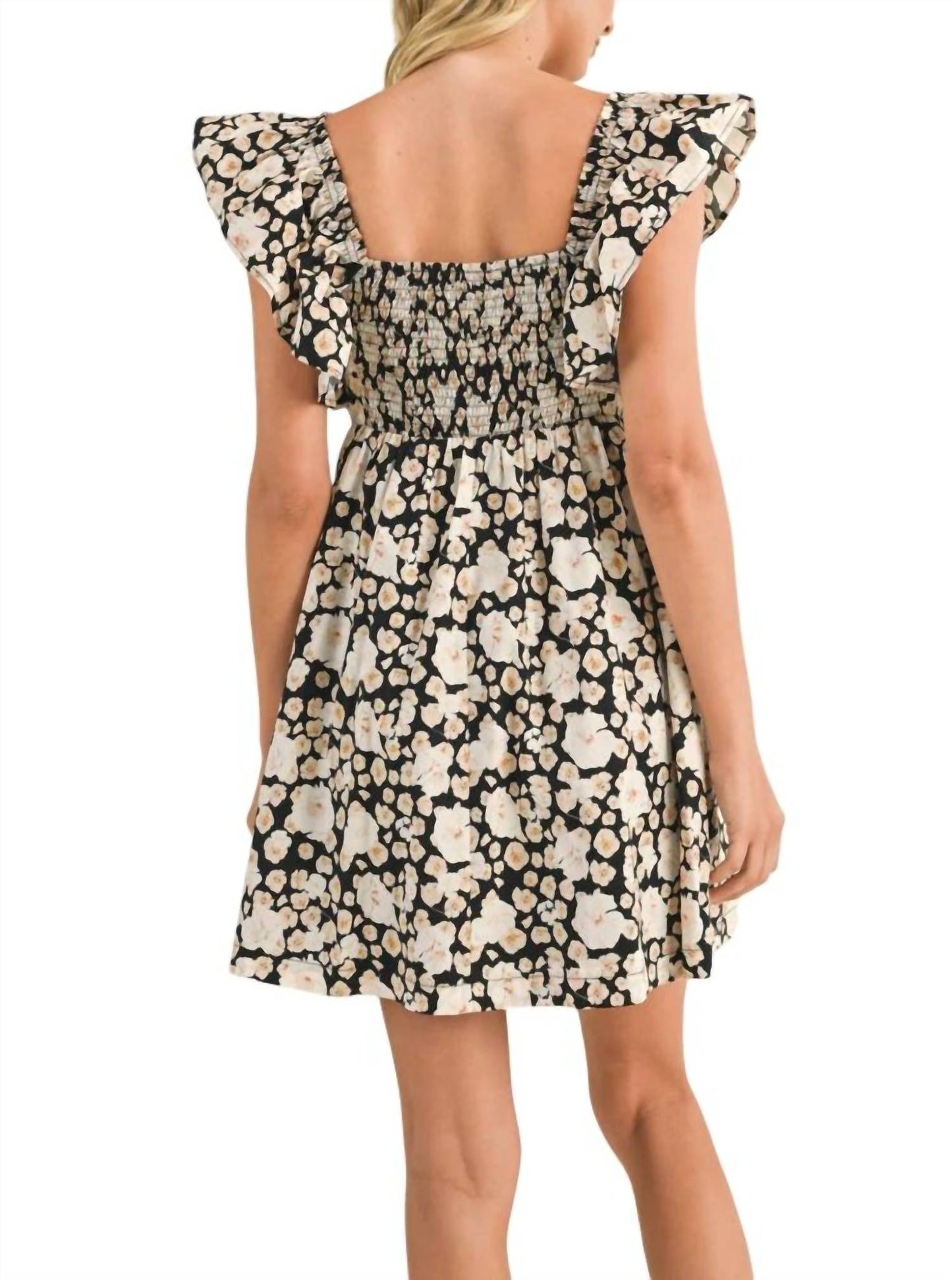&Merci - Floral Flutter Slv Dress