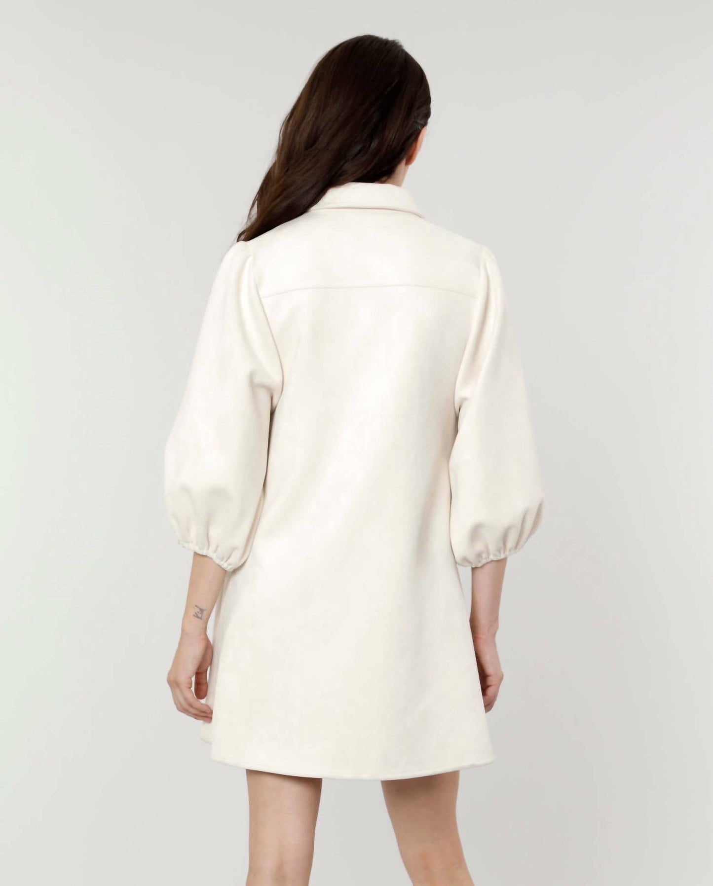 Dolce Cabo - Everywhere Leather Dress with Puff Sleeves