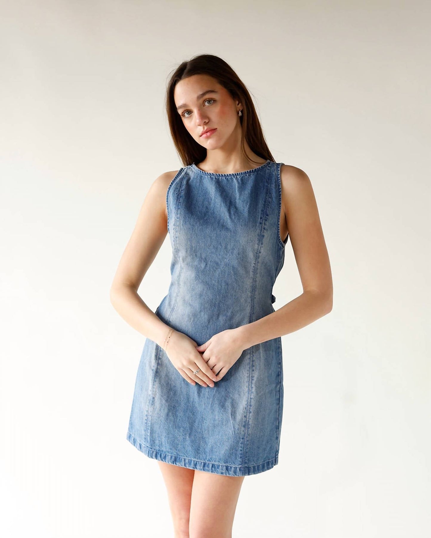 Free People - Atlas Denim Mini Dress