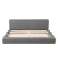Stylish Upholstered Bed With Birch Wood Frame